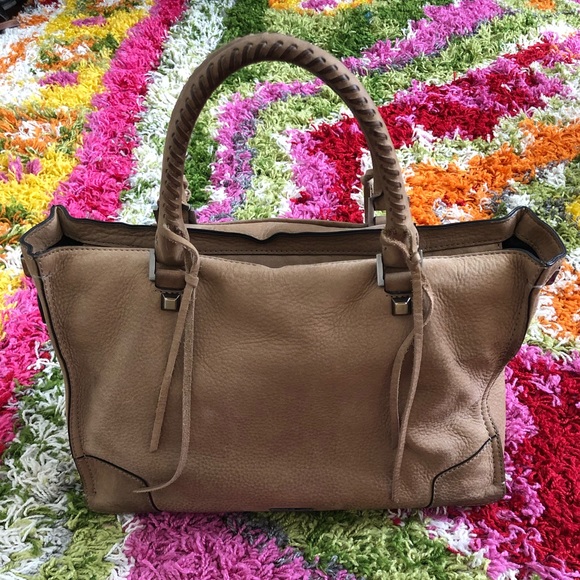 Rebecca Minkoff Regan Satchel purse, taupe - Picture 4 of 16